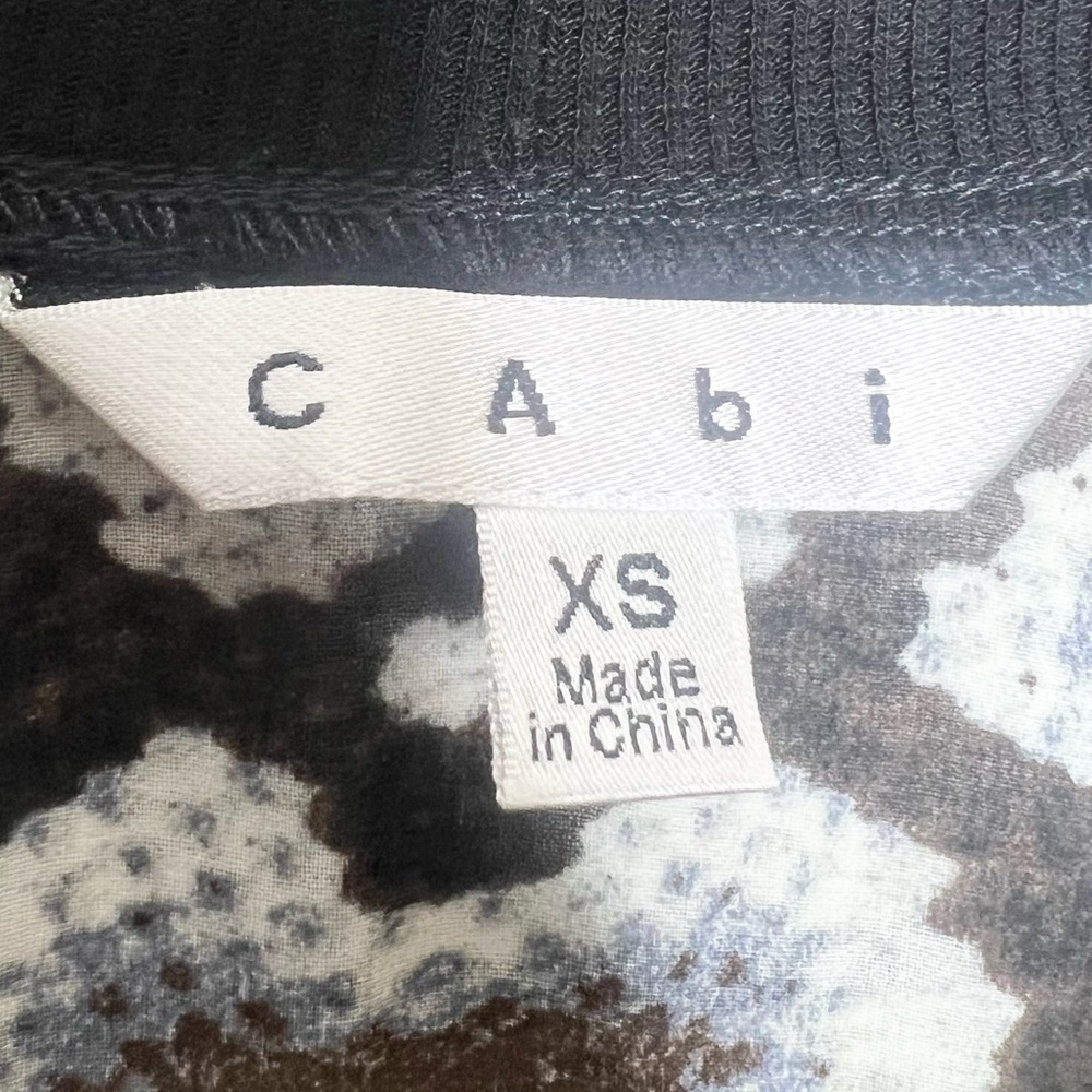 CAbi Sheer Python Snakeskin Print Chiffon Long Sl… - image 7